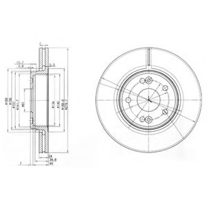 Тормозной диск DELPHI BG3733