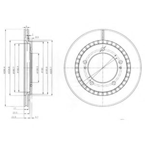 Тормозной диск DELPHI BG3820