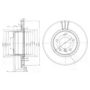 Тормозной диск DELPHI BG3870