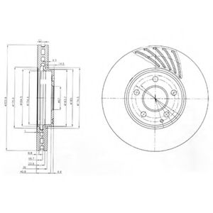 Тормозной диск DELPHI BG4029