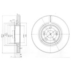 Тормозной диск DELPHI BG9016