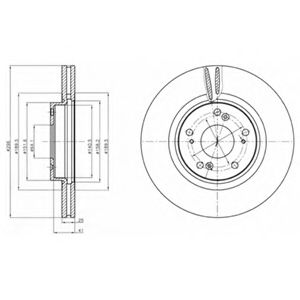 Тормозной диск DELPHI BG4224