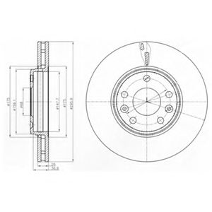 Тормозной диск DELPHI BG4264