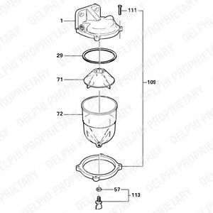Топливный фильтр NATO 116070