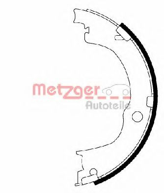 Комплект тормозных колодок, стояночная тормозная система METZGER MG 230
