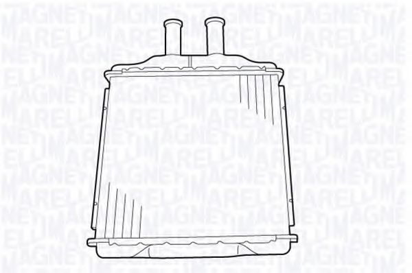 Теплообменник, отопление салона MAGNETI MARELLI 350218328000