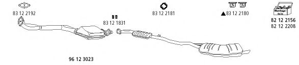 Система выпуска ОГ HJS BMW_127