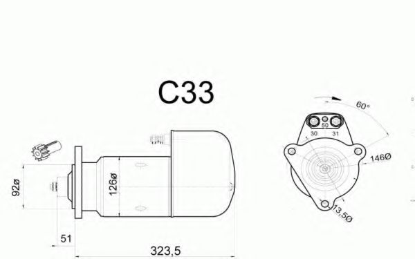 Стартер DELCO REMY 19024042
