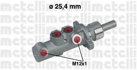 Главный тормозной цилиндр METELLI 05-0314