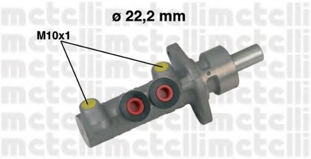 Главный тормозной цилиндр METELLI 05-0482