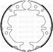 Комплект тормозных колодок, стояночная тормозная система METELLI 53-0444