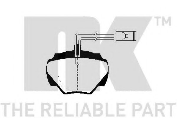 Комплект тормозных колодок, дисковый тормоз NK 224005