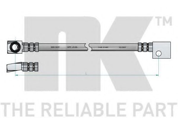 Тормозной шланг NK 853635