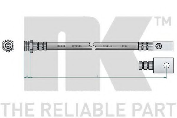 Тормозной шланг NK 853256