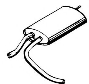 Глушитель выхлопных газов конечный FONOS 1314