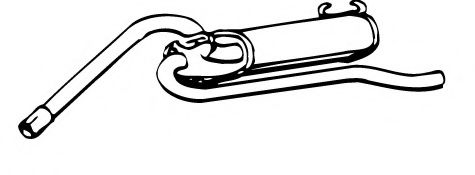 Глушитель выхлопных газов конечный FONOS 612431