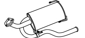 Глушитель выхлопных газов конечный MEFEX 5139