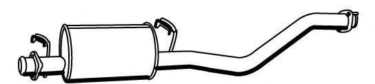 Средний глушитель выхлопных газов FONOS 614602
