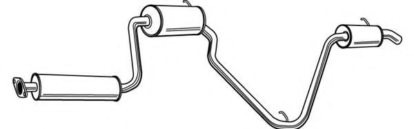 Глушитель выхлопных газов конечный FONOS 620113