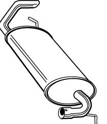 Глушитель выхлопных газов конечный FONOS 614661