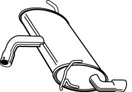 Глушитель выхлопных газов конечный FONOS 616493