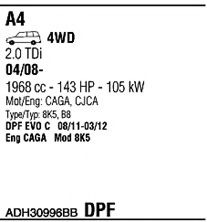 Система выпуска ОГ FONOS ADH30996BB