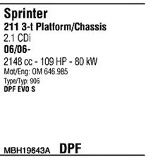 Система выпуска ОГ FONOS MBH19643A