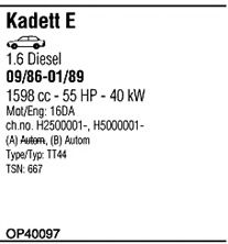 Система выпуска ОГ FONOS OP40097