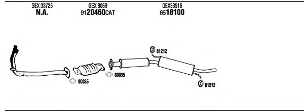 Система выпуска ОГ FONOS RV10002