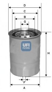 Топливный фильтр UFI 24.423.00