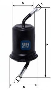 Топливный фильтр UFI 31.689.00