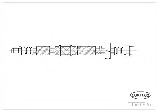 Тормозной шланг CORTECO 19031630