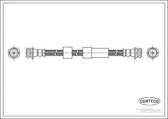 Тормозной шланг CORTECO 19032975