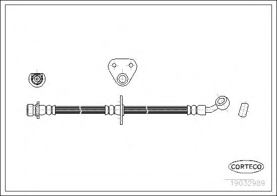 Тормозной шланг CORTECO 19032989