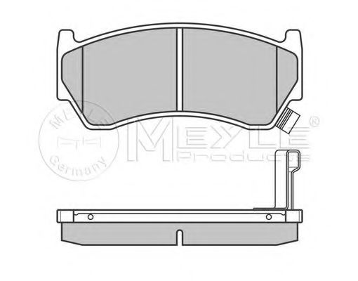 Комплект тормозных колодок, дисковый тормоз MEYLE 23004