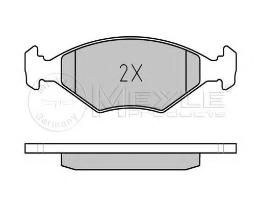 Комплект тормозных колодок, дисковый тормоз MEYLE 23220
