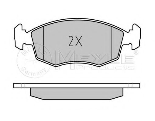 Комплект тормозных колодок, дисковый тормоз MEYLE 23228