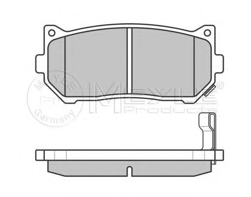 Комплект тормозных колодок, дисковый тормоз MEYLE 23456