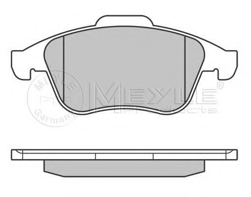Комплект тормозных колодок, дисковый тормоз MEYLE 24710