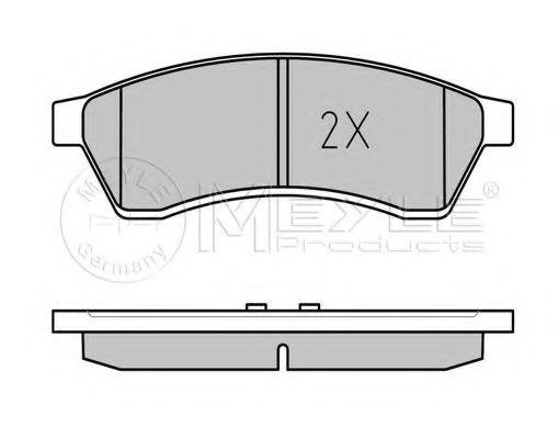 Комплект тормозных колодок, дисковый тормоз MEYLE 24746