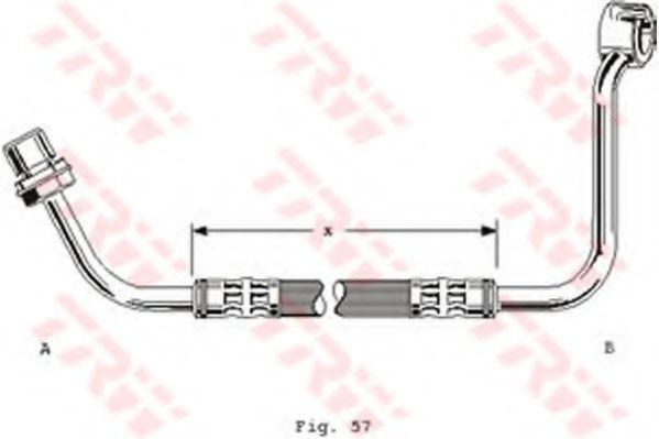 Тормозной шланг TRW PHD251