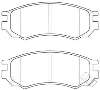 Комплект тормозных колодок, дисковый тормоз AISIN ASN-2033