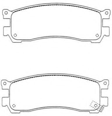 Комплект тормозных колодок, дисковый тормоз AISIN ASN-239