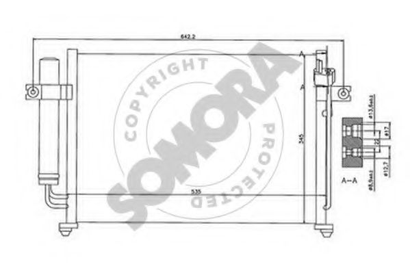 Конденсатор, кондиционер SOMORA 130560A