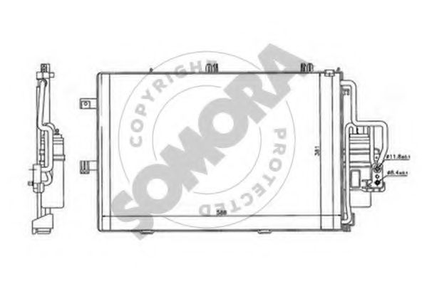 Конденсатор, кондиционер SOMORA 212560A