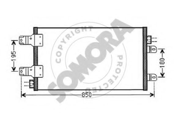 Конденсатор, кондиционер SOMORA 245560E