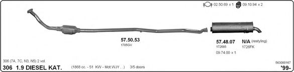 Система выпуска ОГ IMASAF 563000167
