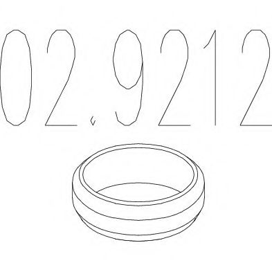 Уплотнительное кольцо, труба выхлопного газа MTS 02.9212
