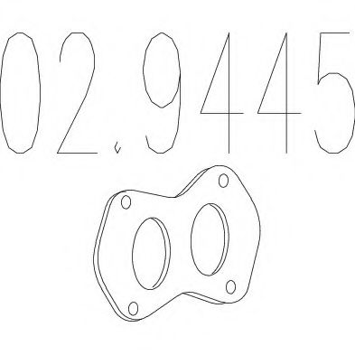 Прокладка, труба выхлопного газа MTS 02.9445