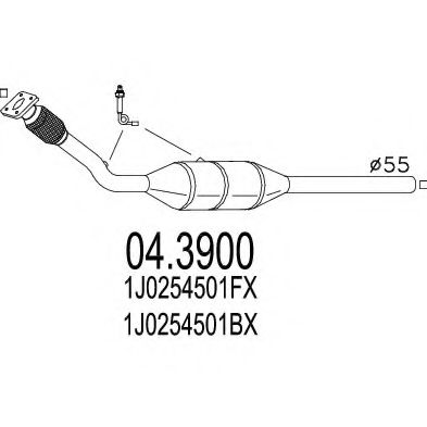 Катализатор MTS 04.3900